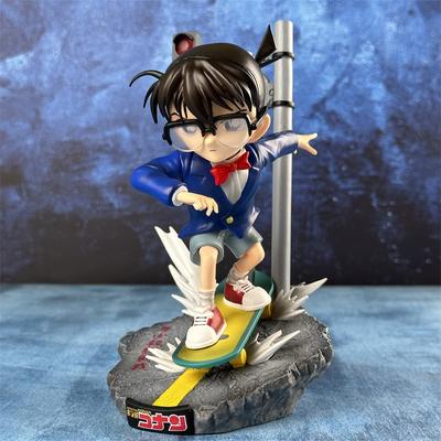 Anime Detective Conan Action Figure LK 1/4 Skateboarding Conan Model Statue PVC Collection Tabletop Ornament Toy Birthday Gifts