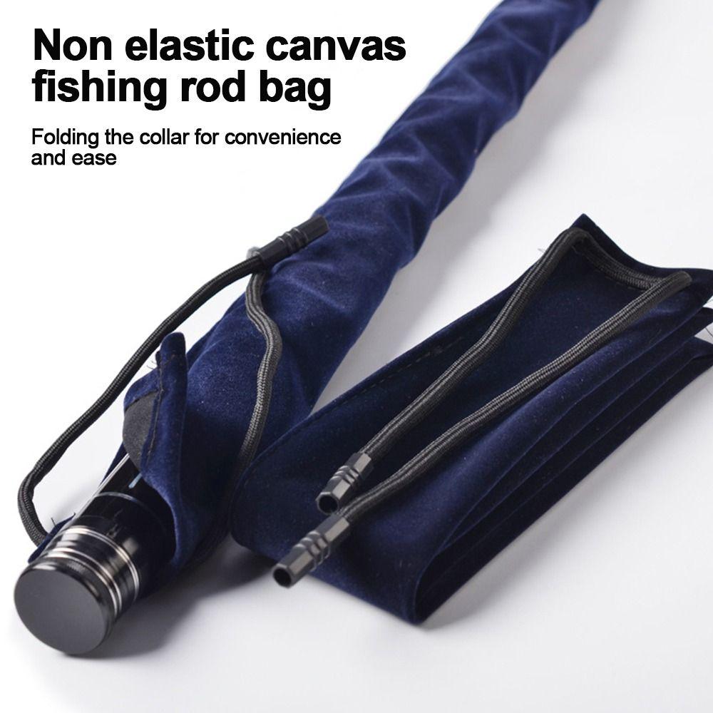 Folding Lure Rod Bag Thick Velvet Fishing Rod Protective Cover New Fishing Rod Bag