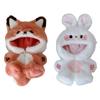 Animal Character Costume For 20cm Cotton Dolls Soft and Easy Change For Toddler Imaginative Play Washable Design Clothes