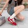 Red German Training Shoes Women's 2026 Spring and Autumn Not Tired Feet Sports Shoes Women's with Platform Sports Casual Forrest Gump Shoes