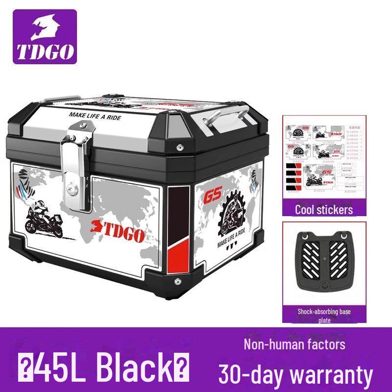 Universal Waterproof Motorcycle and Electric Scooter Trunk: Large Capacity Tail Box for Storage and Takeout