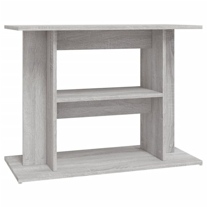 VidaXL Support pour aquarium sonoma gris 80x35x60 cm bois d'ingénierie 833581