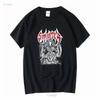 Death Metal Band Grafik Schwarzes Baumwoll-T-Shirt