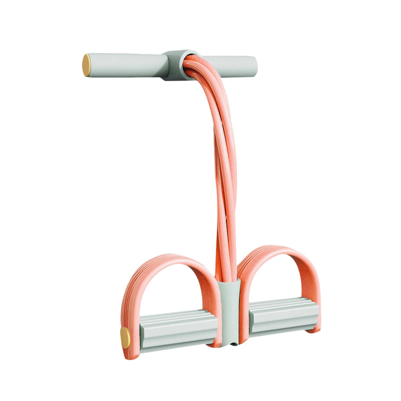 

Фитнес-ленты сопротивления-4 Tube Pedal Puller, Pedal Puller, педальная лента сопротивления с ручкой, для растяжки живота/талии/рук/ног One Size шафрановый