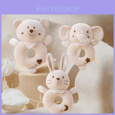 Baby Handheld Rattle Toy With Soft Cotton Material For Sensory Development And Grasping