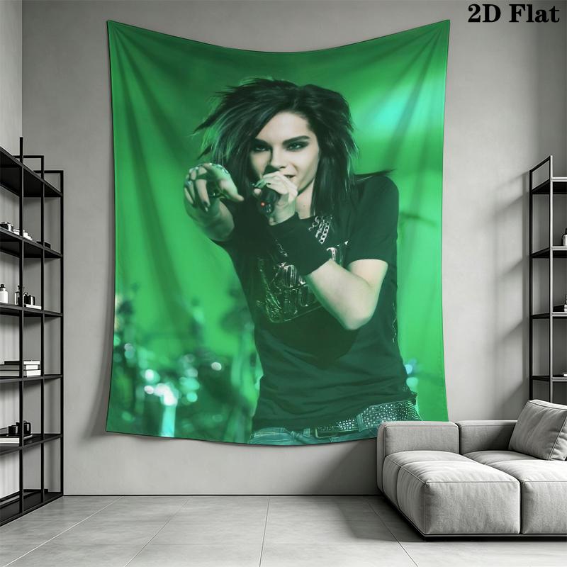 BILL KAULITZ Wall Tapestry Aesthetic Wall Hanging Printed Fabric Blanket Decorative Tapestries for Bedroom Living Room Home Decor