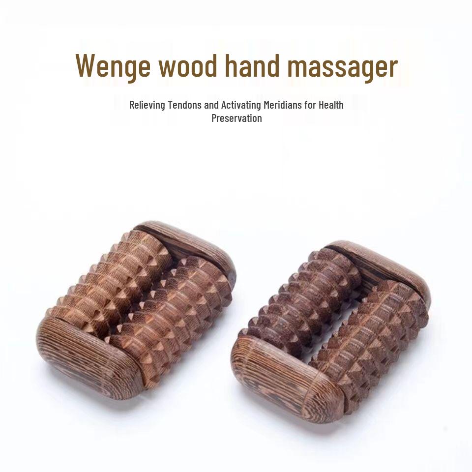 

Wenge Wood Palm Acupoint Massage Roller