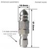 Pressure Washer Sewer Jetter Nozzle with Stainless Steel Mini Compact Durable Sewer Jet Nozzle Pressure Drain Jetter Hose Nozzle
