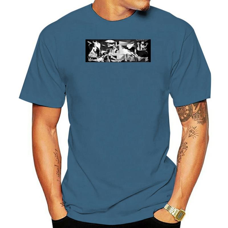 Men Cotton Brand Tshirt Pablo Picasso Guernica T-Shirt Leonardo Da Vinci Vincent Van Gogh Rembrandt Brand Teenager Tshirts