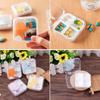 Moisture-proof Creative Cartoon Animal Pattern Cute 4 Compartment Pill Storage Case Medicine Drug Box