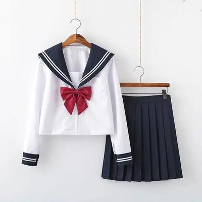 Meisjes Schooluniformen Marine Kostuum Vrouwen Sexy Marine JK Pak Matrozenblouse Plooirok