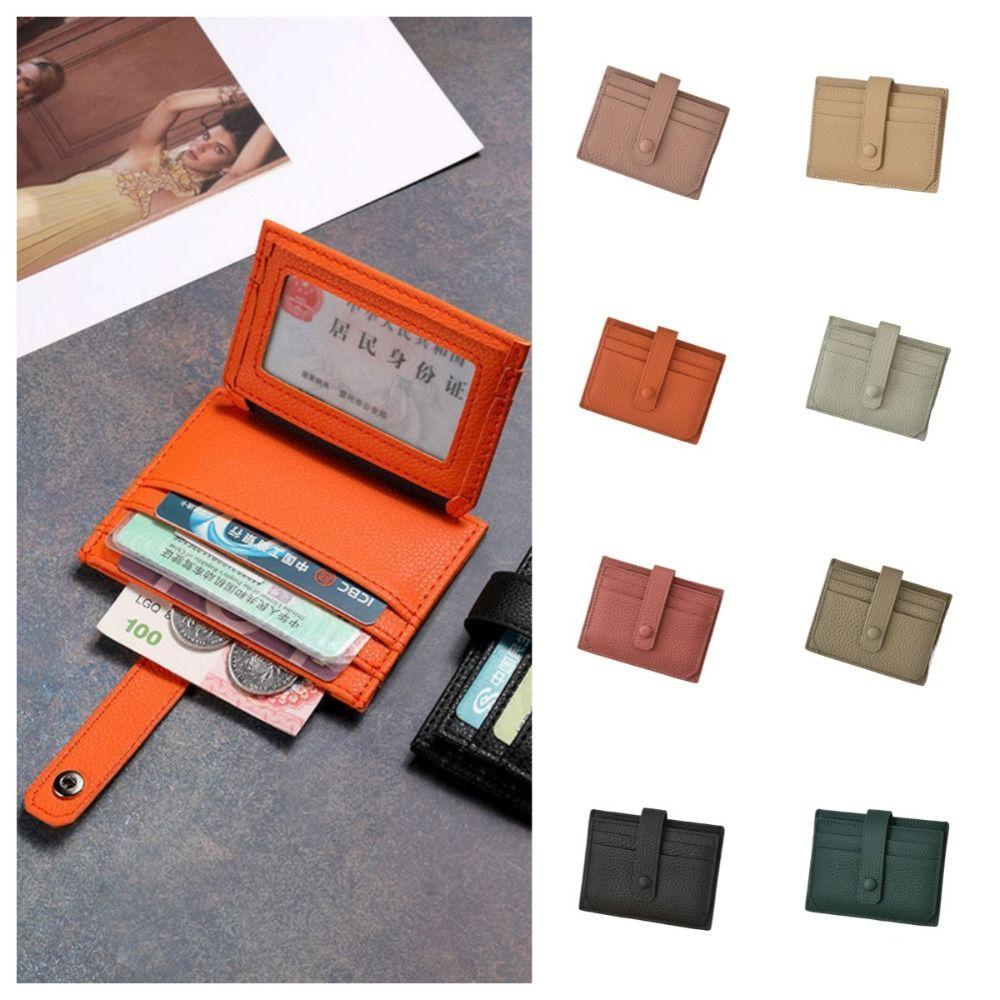 

Ультратонкий держатель для карт, многослотовый держатель для кредитных карт, винтажный кошелек для карт, женский хаки