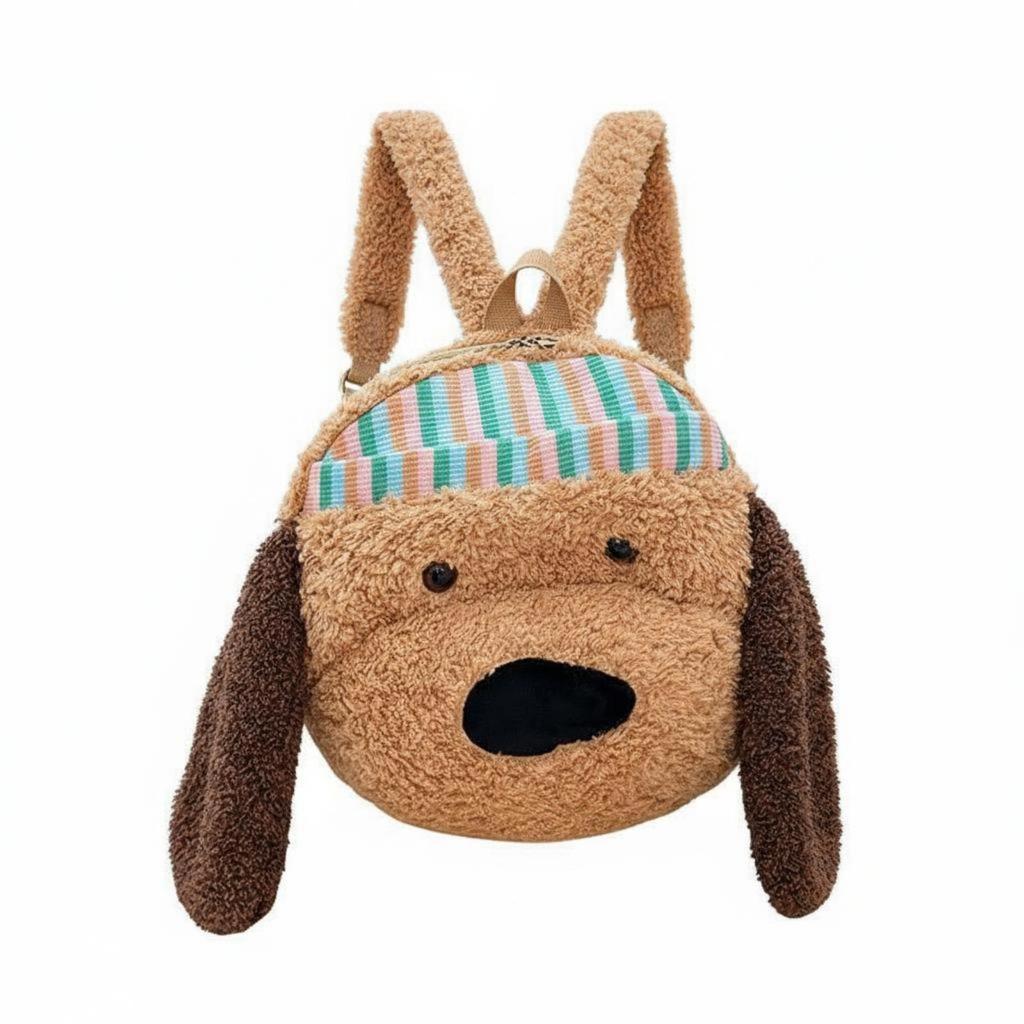 Soft-Textured Dog Backpack Large Capacity School Bag Lightweight for Women