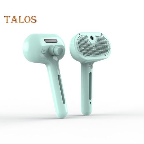 Dampfbürste für Katzen zum Haaren, wiederaufladbarer Sprühkamm zur Haarentfernung mit Wassertank und Entriegelungstaste, dampfende Haustierpflegebürste für Katzen und Hunde