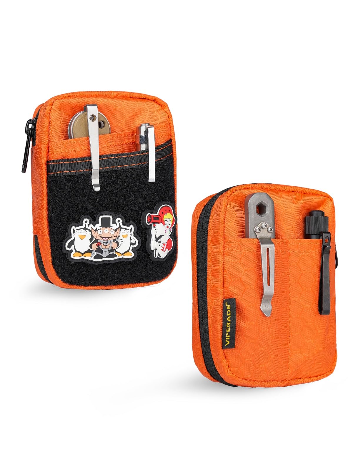 

VIPERADE VE31 Маленький EDC Кишеньковий Маленький EDC Органайзер Підсумок для та Бушкрафт Підсумок, Чоловічий Органайзер, Мультитул Кемпінг, Піший туризм, (Помаранчевий) помаранчевий