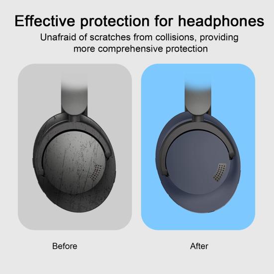 Carcasă de Protecție din Silicon pentru Căști 1MORE SonoFlow Protector pentru Căști Wireless Skin Shell Capac pentru Banda de Susținere Tampoane pentru Urechi Pernuțe Înlocuire