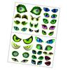 Glow In The Dark Halloween Peeking Eyes Self Adhesive Wall Stickers For Spooky Party Decorations PVC Material