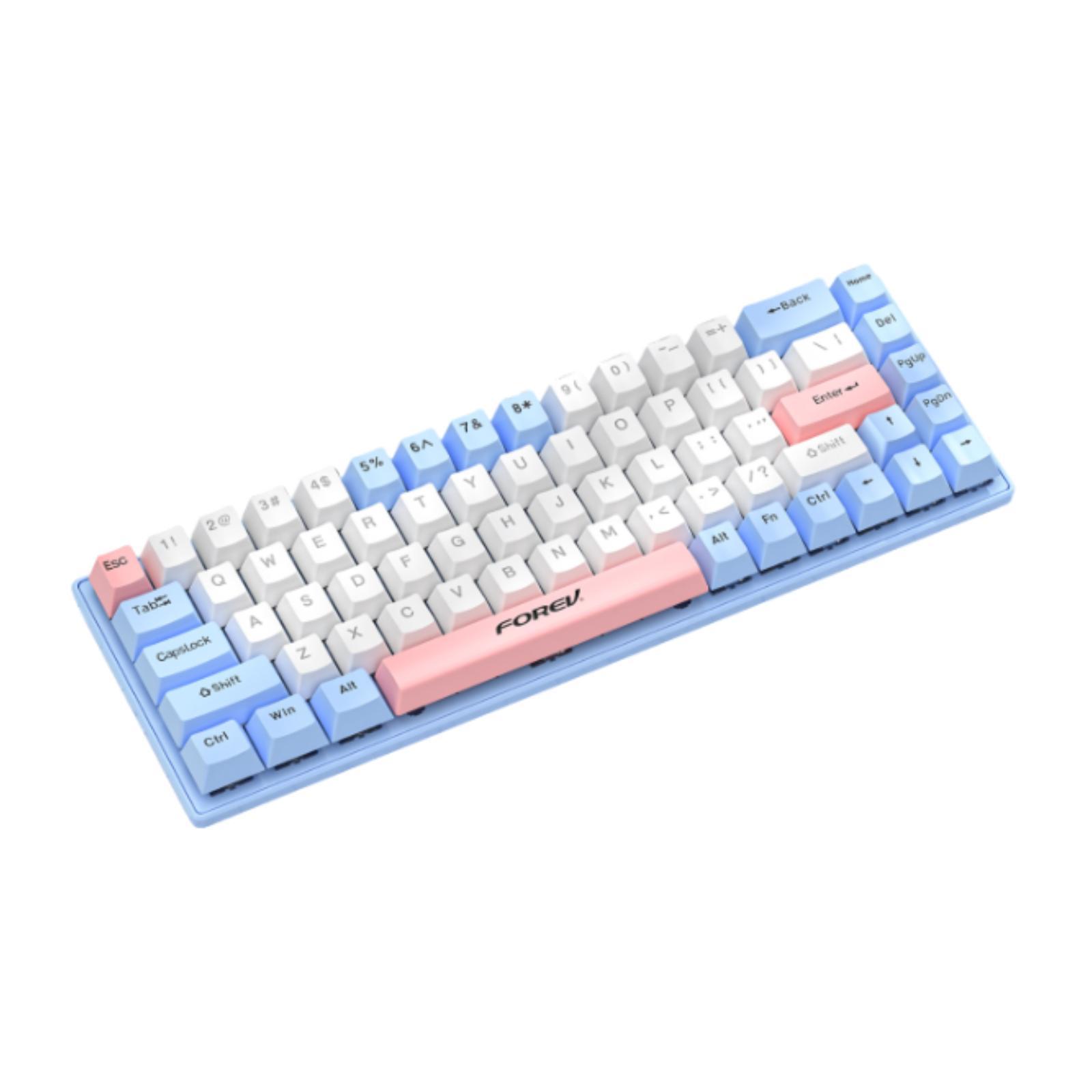 

USB Wired Keyboard 68 Key Comfortable Desktop Game Keyboard Mechanical Gaming Keyboard Nonslip for Gamer Home Laptop Typewriter синій