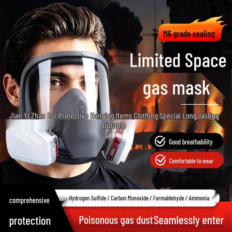 6800 Full Face Gas and Dust Mask for Spray Painting, Pesticide, and Chemical Protection
