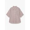 Studio Tomboy Oversized Check Short Sleeve Shirt 9176221989ar