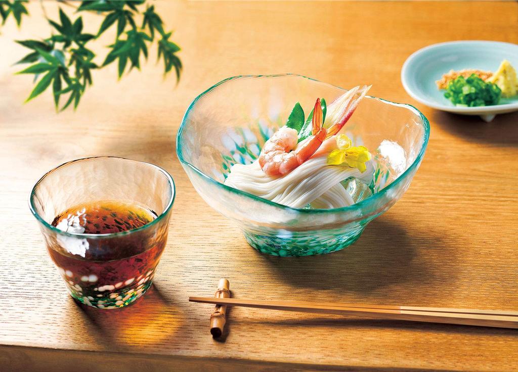 Aderia Tsugaru Mizubasho Flower Made In Gift Highball Stylish Gift for Housewarming Wedding Small Retirement Birthday F49884 Glass, Design, 175ml,