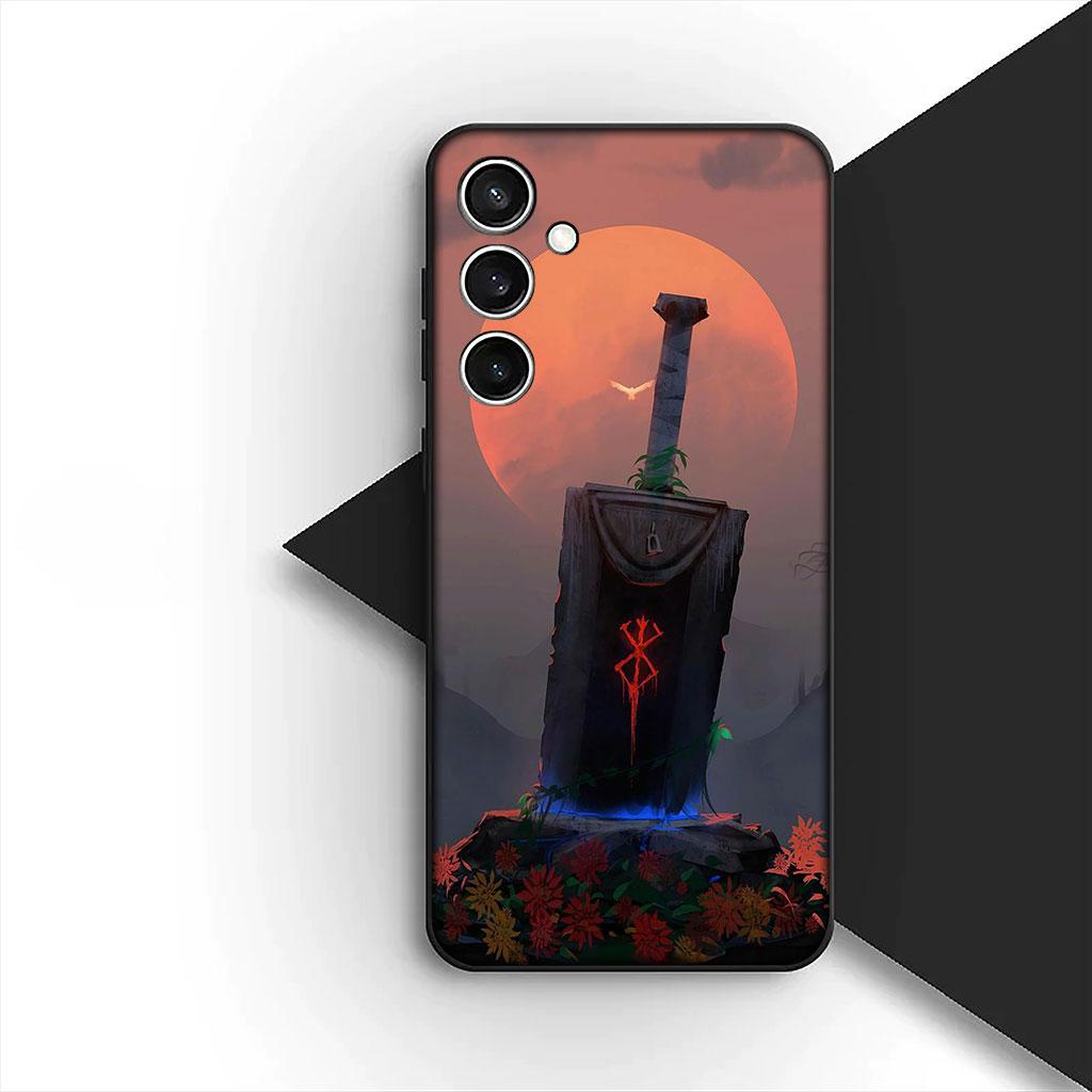 Casing Phone Cover for Samsung Galaxy S22 S21 S20 FE Ultra Plus A07 A17 A15 A16 A25 A57 A37 Case  Berserk Anime Guts