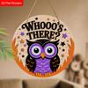 Funny Wooden Sign with Adorable Owls Pattern, Unique Decorative Plaques & Signs for Front Door, Wall Hanging Decor, Ideal Gift for Friend & Family