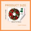 Christmas Wreath Wall Sticker Decoration Art Removable Beautiful Portable Xmas Decal PVC