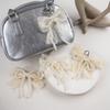 Lace Pearl Bow Shoe Shoelaces Charms for Sneakers Decorative Shoe Flower Buckle Decorative Shoe Fashion Charm Accessories