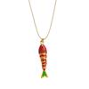 Goldfish Nylon Rope Necklace Marine Organism Charms Ocean Series  Necklace  Girls