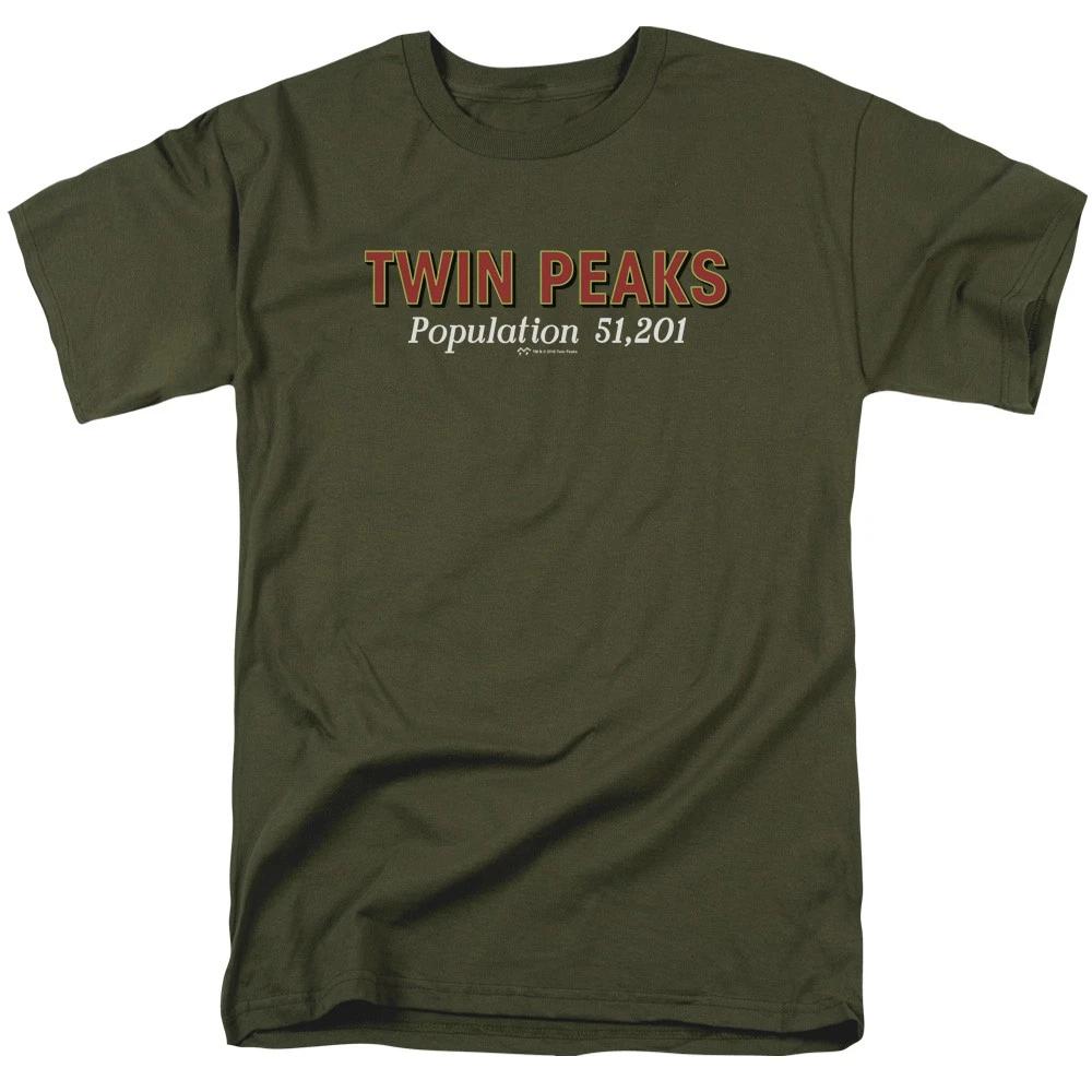 Twin Peaks - Population - Unisex Short Sleeve Children s T-shirt - Green 160