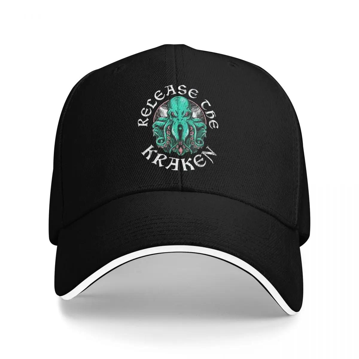 

Release The Krakken Trucker Hat Unisexs Hats Cap For Women Baseball Cap Unisex One Size