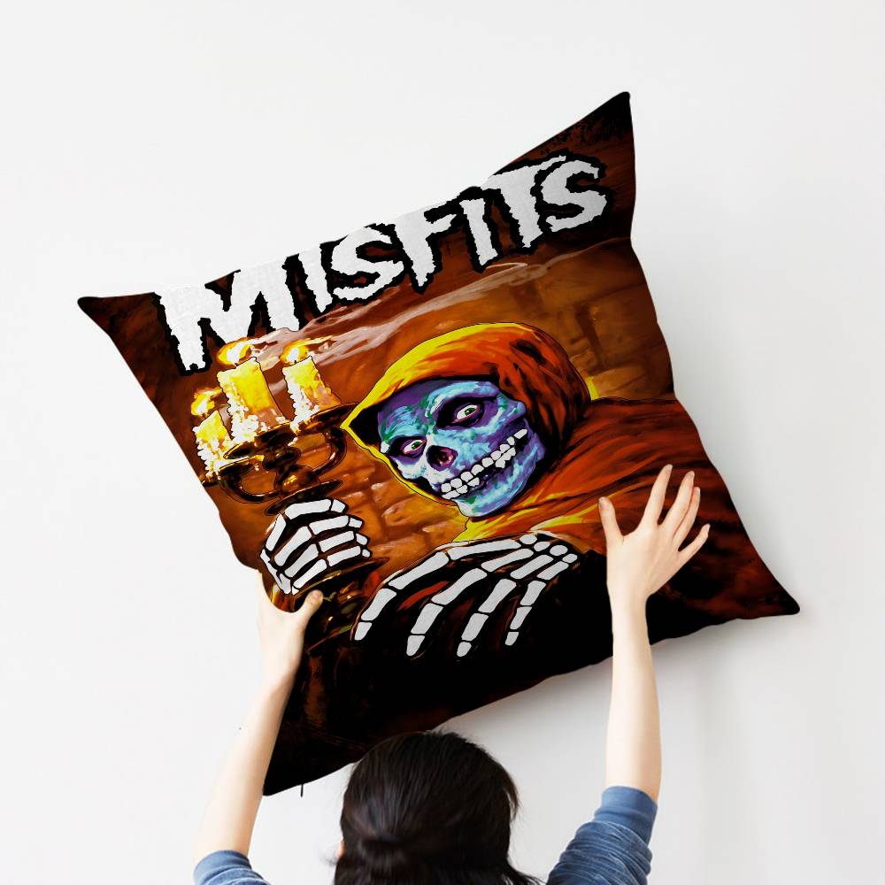 M-Misfits Band Personalized Pillow Dust Cover Bedroom Kids Party Decoration Pillowcase Birthday Children Gift