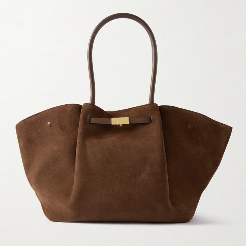 High-end Wing Bag Leather Women's Soft Fashionable Tote 2024 Portable Briefcase