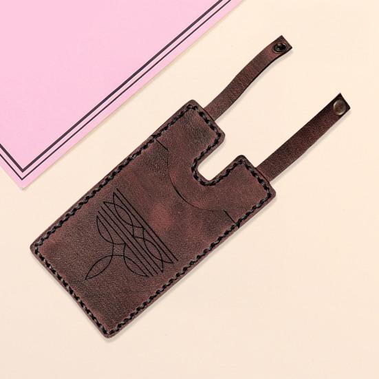 Western Boot Wallet for Women Handcrafted Credit Card Holder Portable Faux Leather Purse with Snap Straps for Rodeo Nights Country Concerts