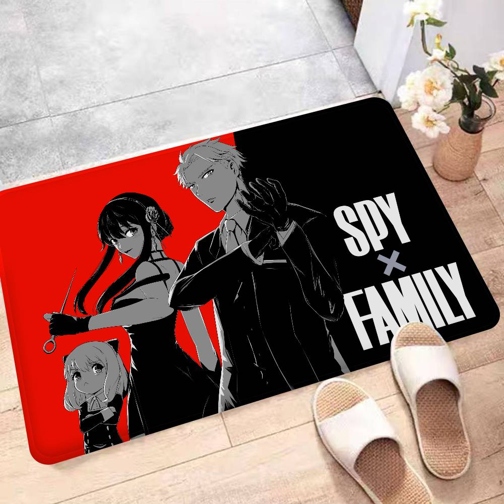 Japanischer Manga Spy X Family Fußmatte Rutschfest Wasserabsorbierend Langer Streifen Kissen Schlafzimmermatte Alfombra