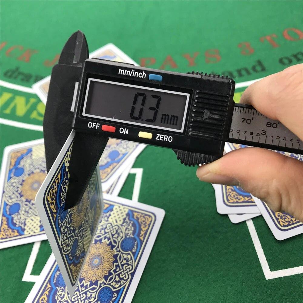 2pcs/Lot Plastic Playing Cards Waterproof Texas Hold'em Poker Cards Narrow Brand PVC Pokers Board Games 2.28*3.46 Inch