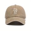Washed American Retro Cowboy Baseball Cap To Increase the Trend of Curved Brim Baseball Hat Sunshade Soft Top American Fishing Hat