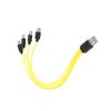 25cm Long Type C to Type C Splitter Cord 1 to 2 or 1 to 4 Male Connectors Fast Charging Cable Wire for Multiple Devices