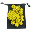 Set di Dadi Poliedrici, Set di Dadi per Giochi Acrilici 15 Pezzi D4-D100 con Sacchetto per Gioco di Ruolo DND