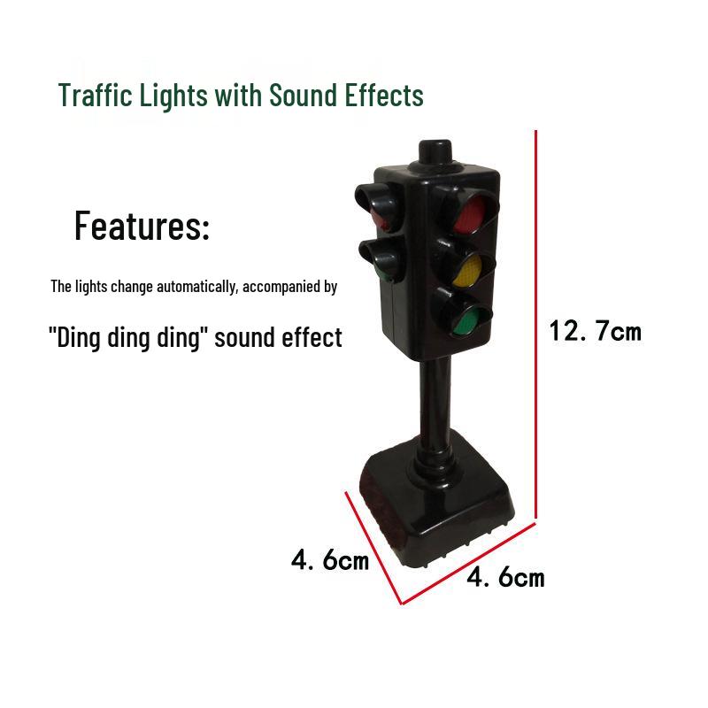 Детская игрушка-светофор со светом и звуком для имитации дорожной сцены в детском саду