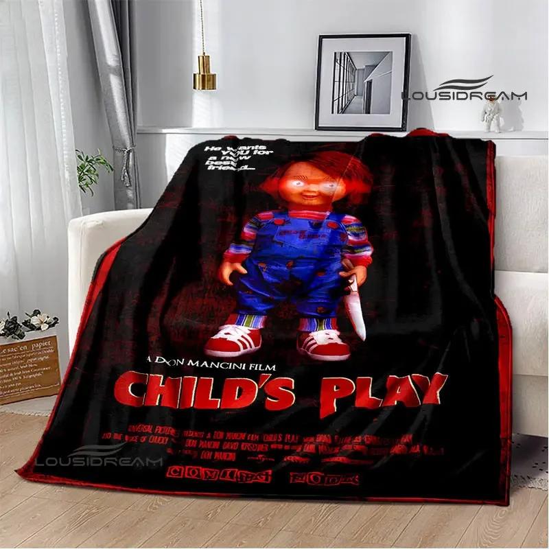 Horror movie Cult of Chucky Flange Warm blanket Soft and comfortable blanket picnic bed linings birthday gift
