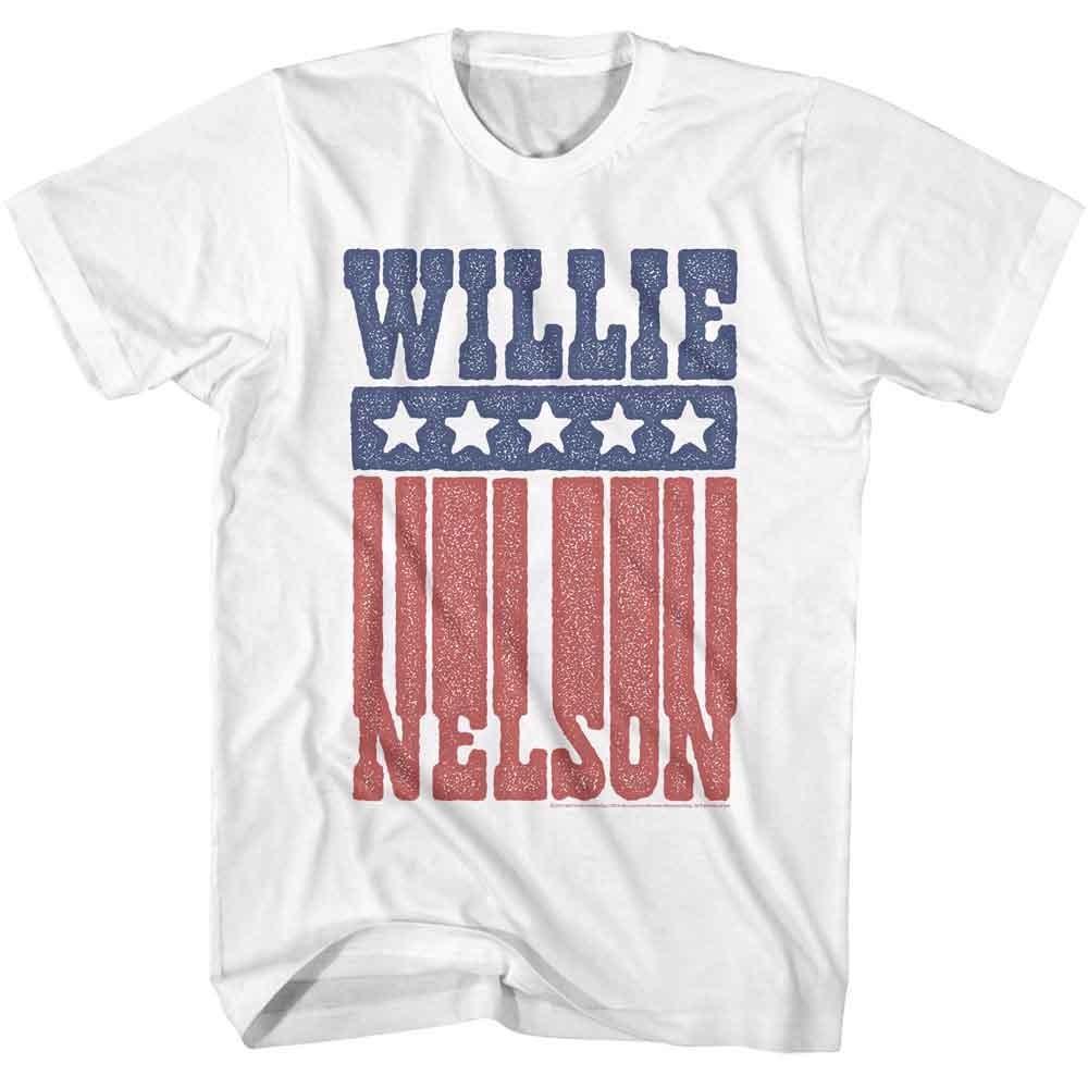 

Willie Nelson Flag Name White Music Shirt 3XL