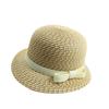 Front big and back small bow straw hat women's spring and summer new fashionable versatile face small travel sunshade sun hat
