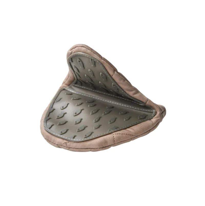 

Термостойкие силиконовые изоляционные рукавицы для духовки - кухонный зажим для рук, защищающий от ожогов, для духовки и микроволновой печи серый