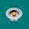 Drain Basket for Kitchen and Bathroom with Food Catcher Feature