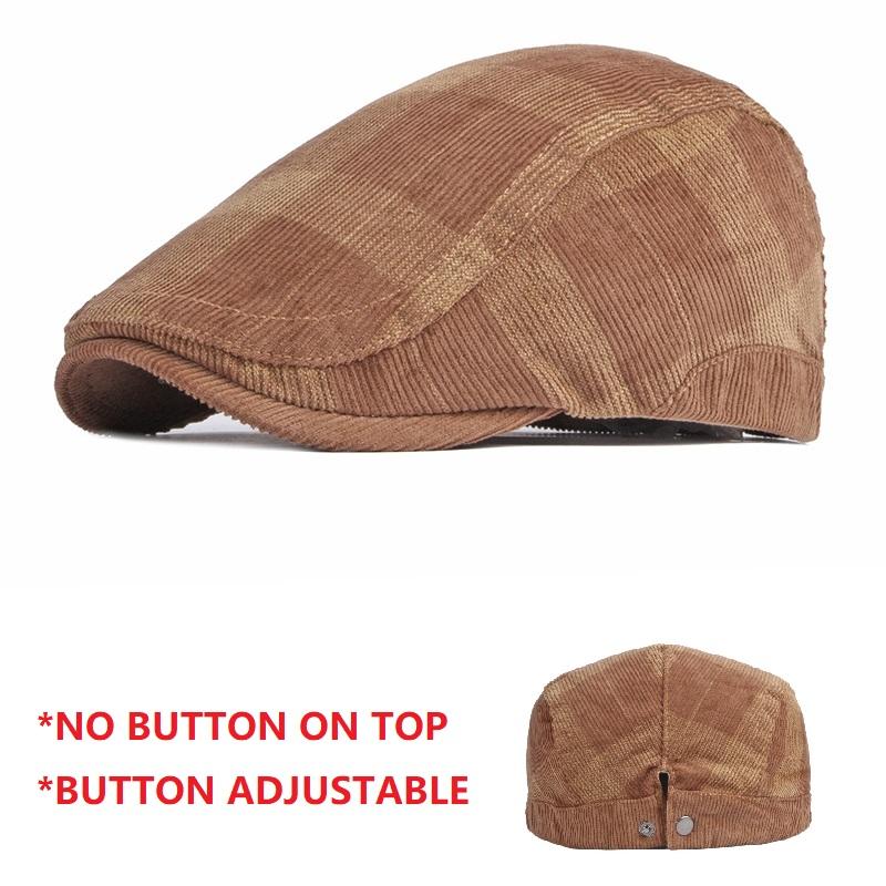 Adjustable Newsboy Hats Flat Cap Cabbie Gatsby Style Tweed Ivy Fashion Sun Beret for Men And Women