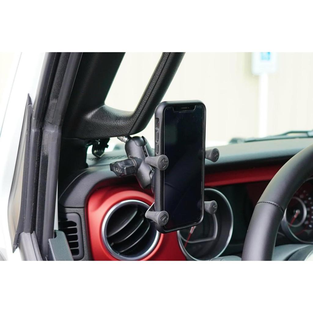 RAM Mounts M8 Bolt Base with 3 Types of Screws Black Included, RAM-B-367U
