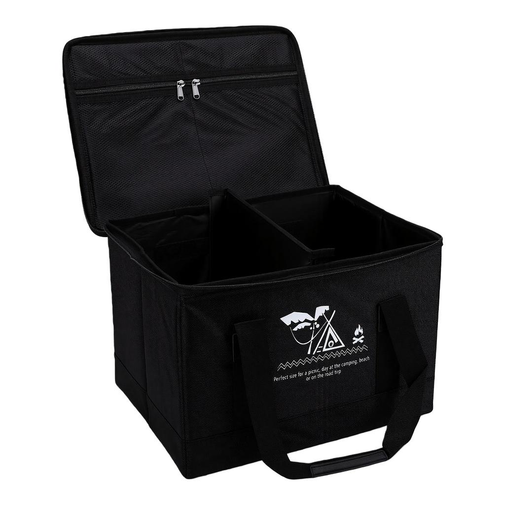 30L Camping Storage Bag Rainproof Heavy Duty Foldable Organizer for Outdoor Cookware Car Trunk