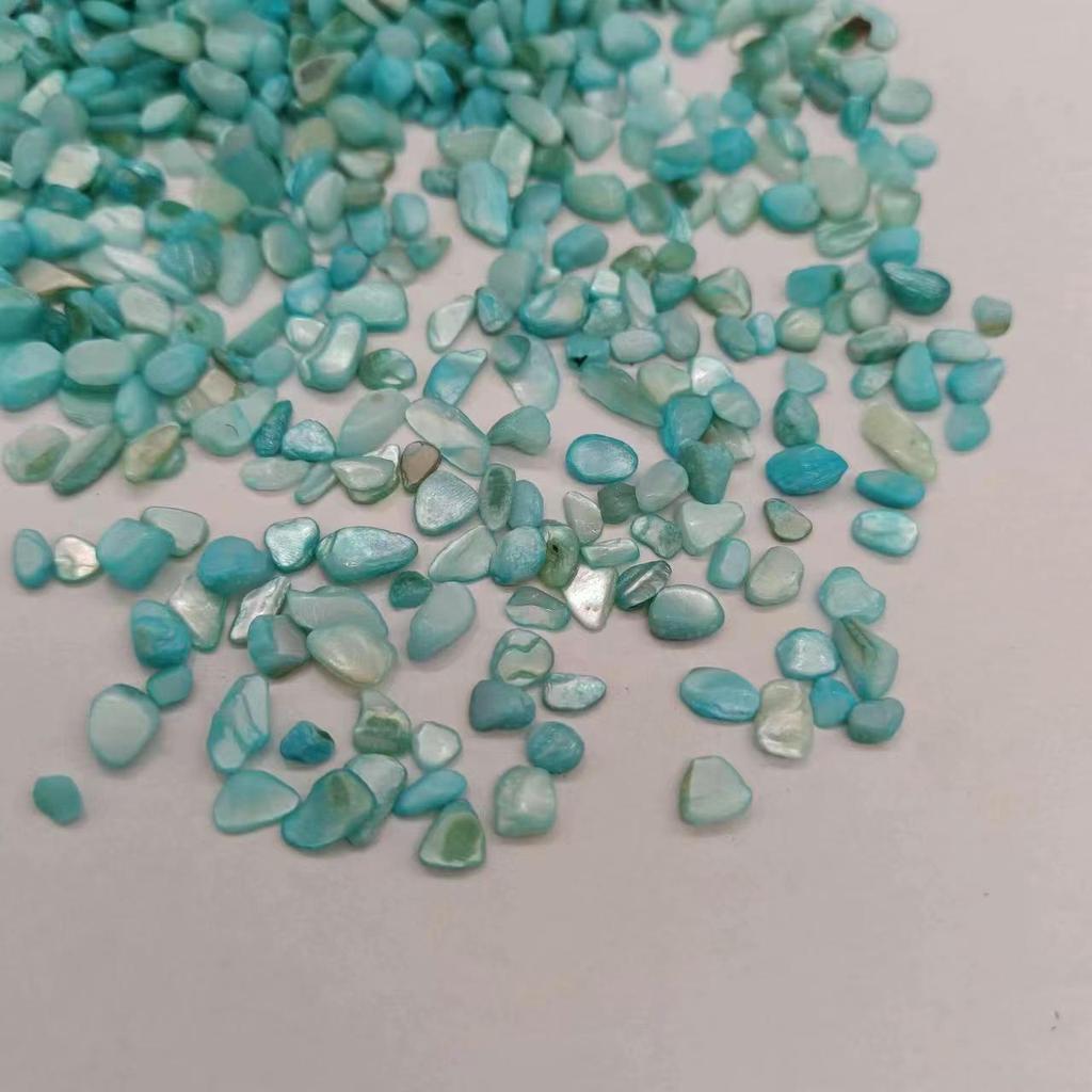 Piedras de Concha de Terrazzo Blanco y Negro de Nácar para Decoración de Acuario y Maceta